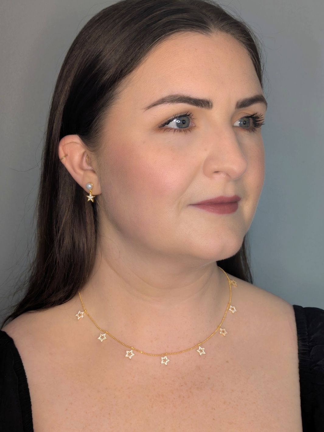 Gold Asteria Star Shaker Necklace