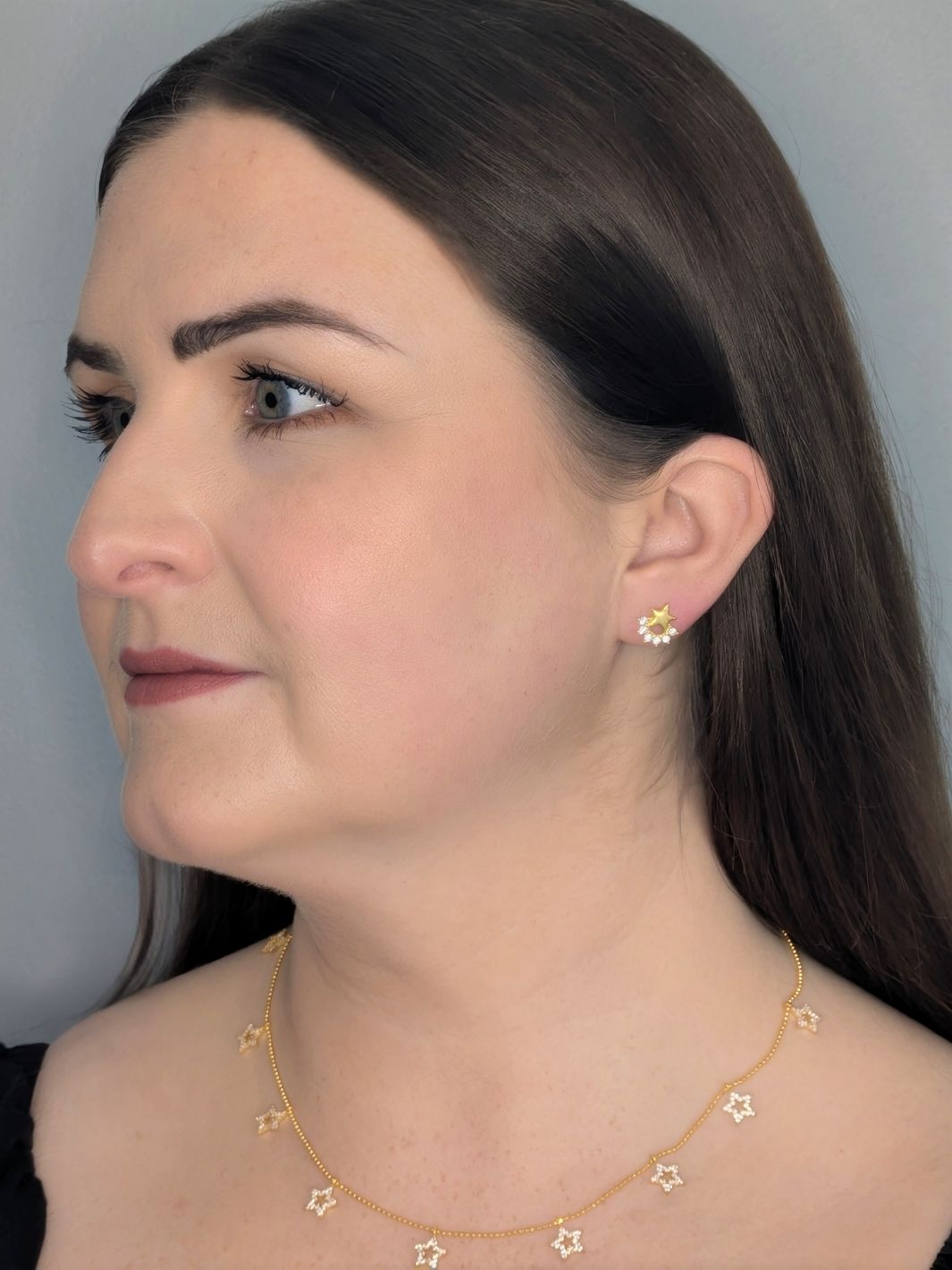 Gold Asteria Star Shaker Necklace