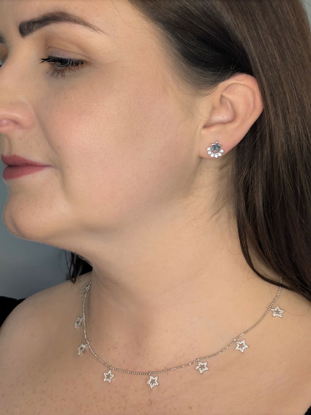 Silver Asteria Star Shaker Necklace
