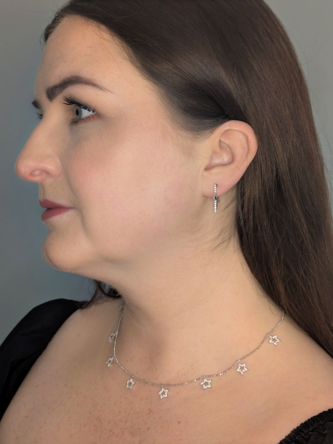Silver Asteria Star Shaker Necklace
