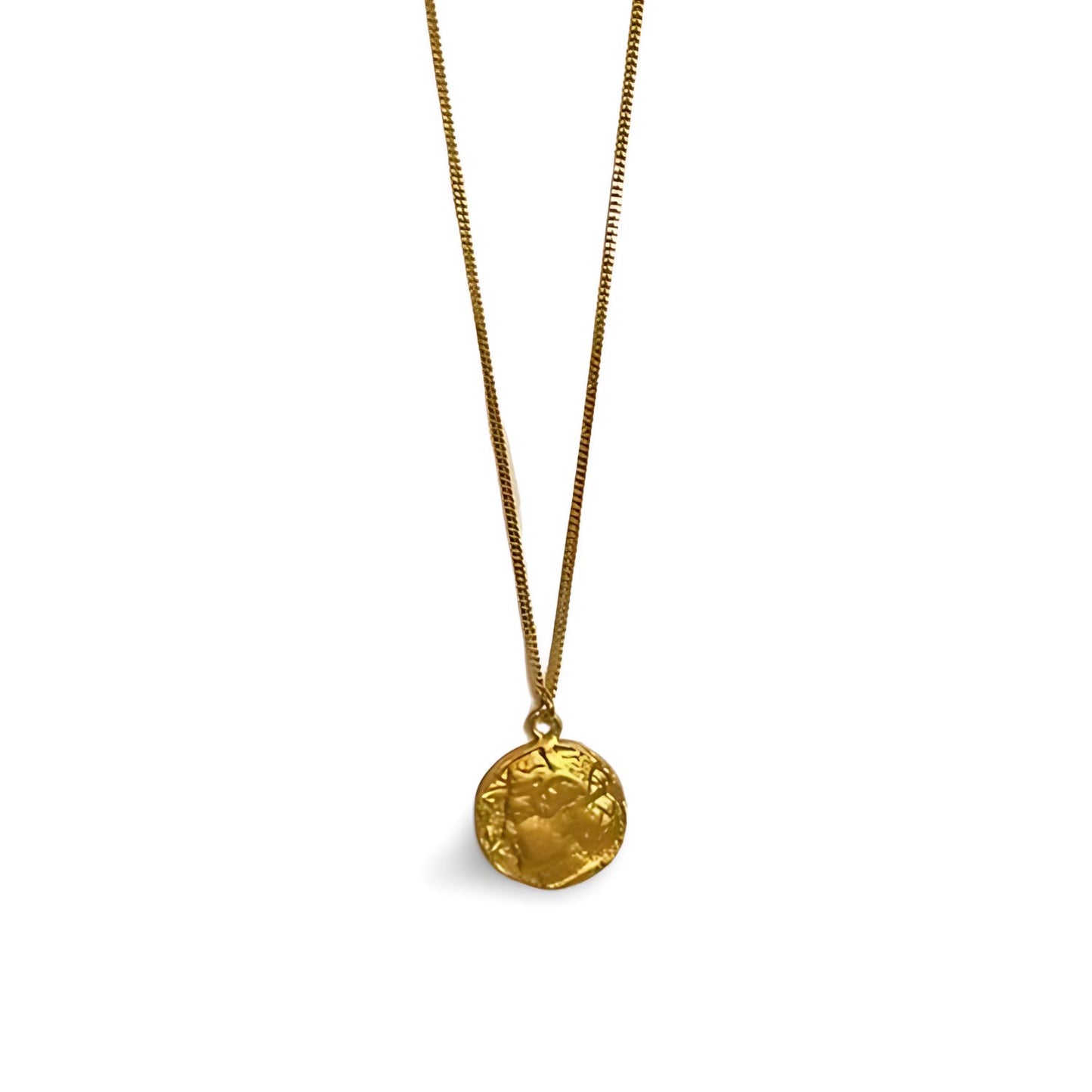 Gold Fortuna Roman Coin Necklace