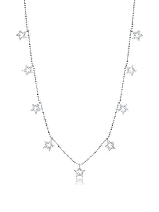 Silver Asteria Star Shaker Necklace