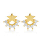 Gold Asteria Star Stud Earrings