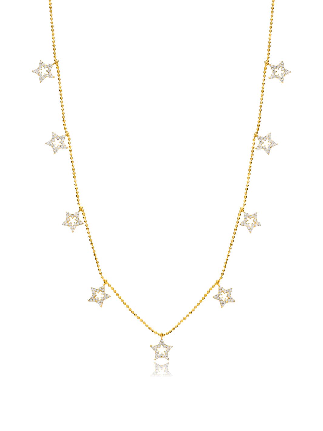 Gold Asteria Star Shaker Necklace