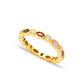 Gold Juno Rainbow Stacking Ring