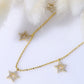 Gold Asteria Star Shaker Necklace