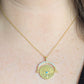Gold Evil Eye Medallion Necklace
