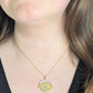 Gold Evil Eye Medallion Necklace