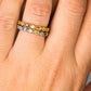 Gold Juno Rainbow Stacking Ring