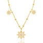 Gold North Star Charm Necklace