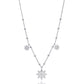 Silver North Star Charm Necklace