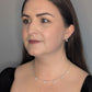 Silver Asteria Star Pearl Drop Earrings