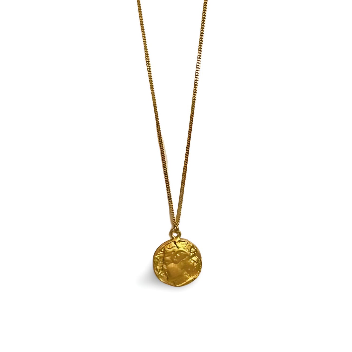 Gold Fortuna Roman Coin Necklace