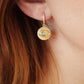 Gold Evil Eye Drop Earrings