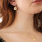 Gold Evil Eye Disc Necklace
