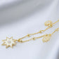 Gold North Star Charm Necklace