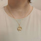 Gold Theia Coin Necklace