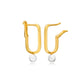 Gold Aphrodite Pearl Earrings