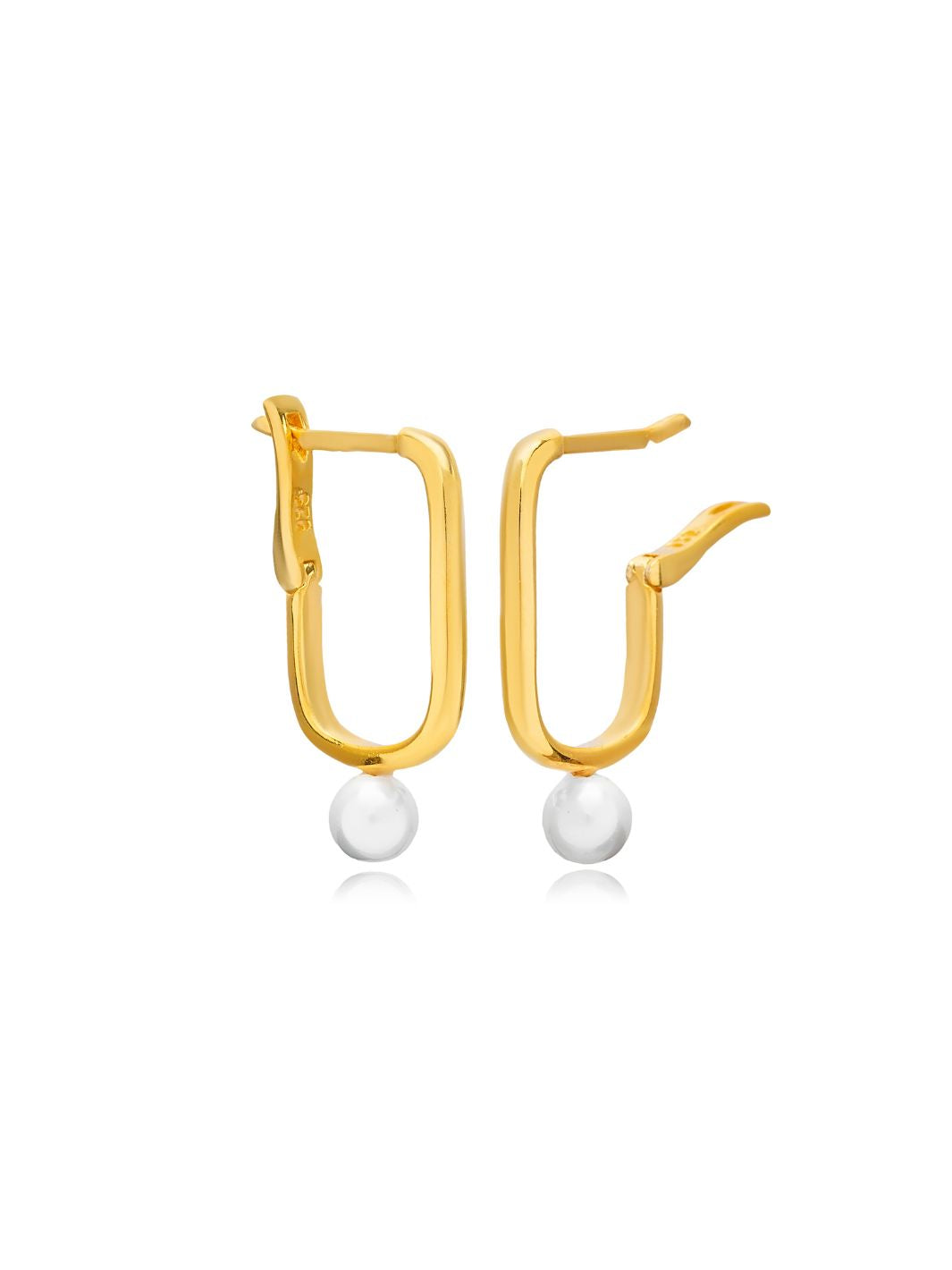 Gold Aphrodite Pearl Earrings