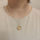 Gold Theia Coin Necklace