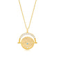 Gold Evil Eye Medallion Necklace