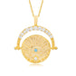 Gold Evil Eye Medallion Necklace