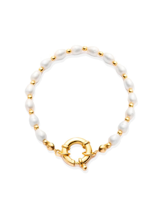 Gold Aphrodite Pearl Bracelet