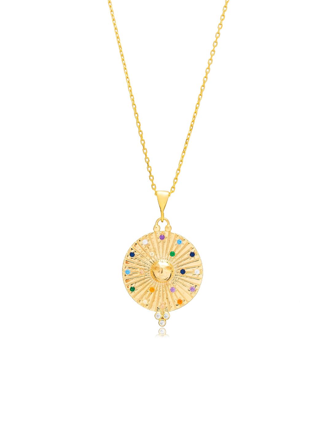 Gold Theia Coin Necklace