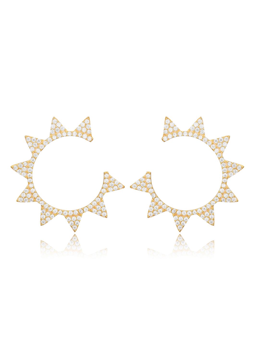 Gold Hera Sunburst Earrings