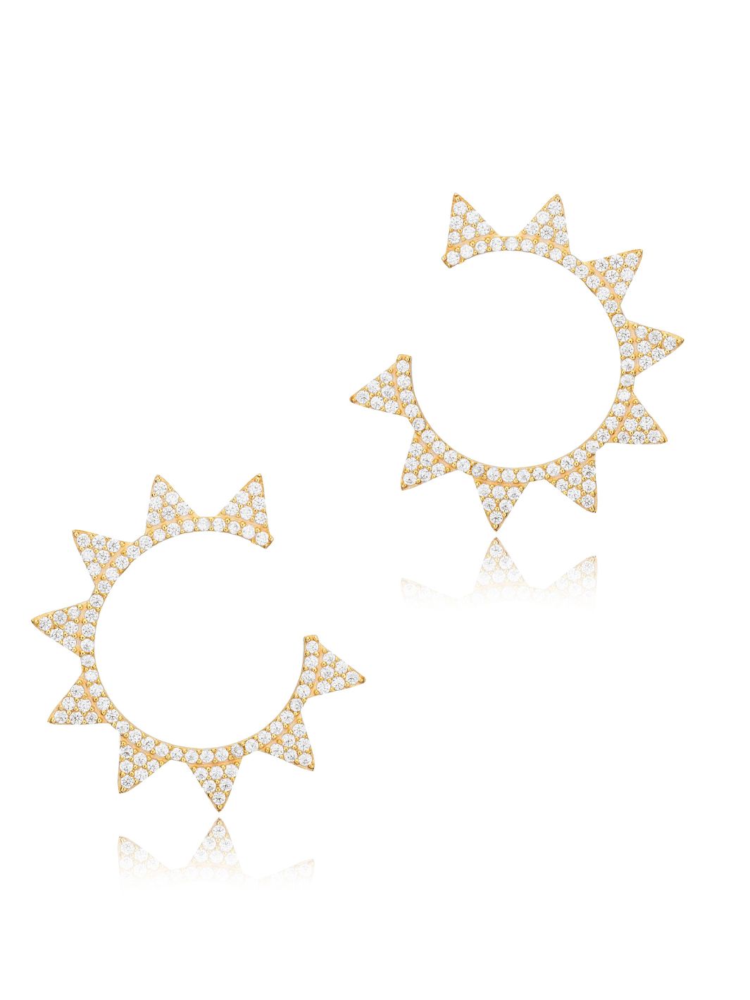 Gold Hera Sunburst Earrings