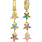 Gold Asteria Cubic Zirconia Earrings