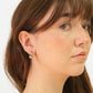Gold Juno Rainbow Half-hoop earrings