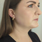 Gold Danu Twist Half Hoop Earrings