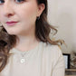 Silver Luna Oval Hoop Earrings