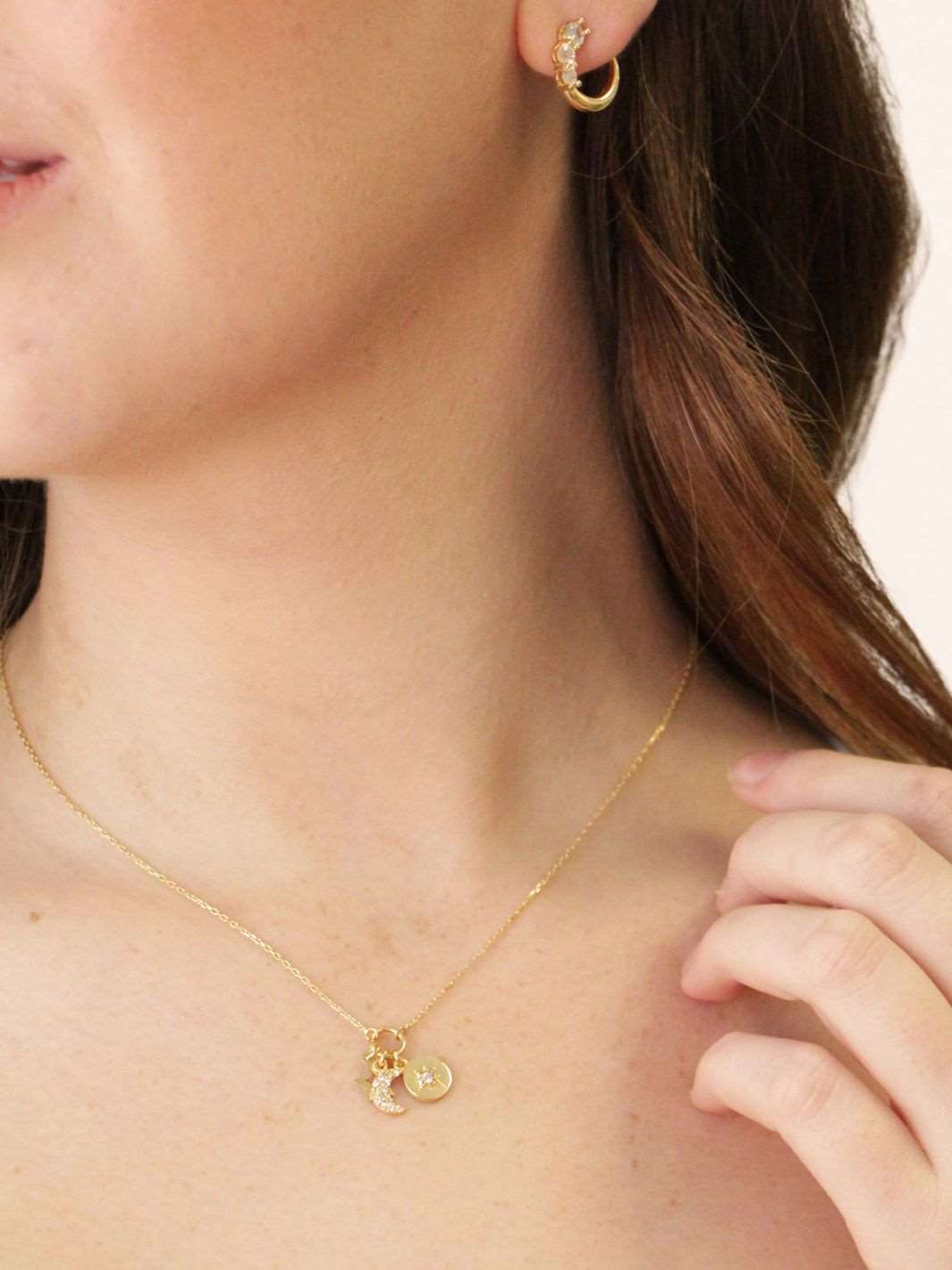 Gold Nyx Charm Necklace