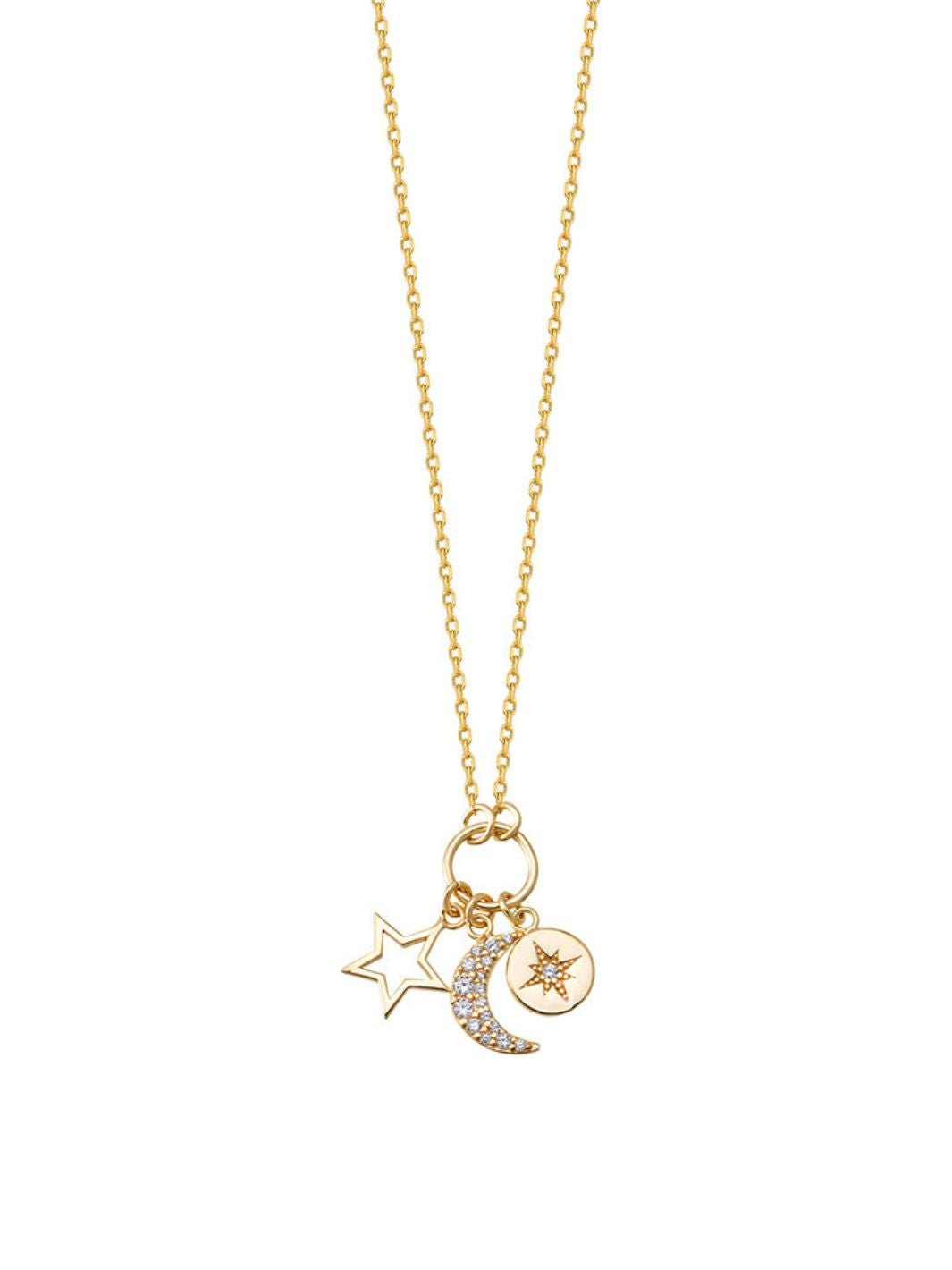 Gold Nyx Charm Necklace