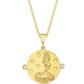 Gold Birth of Venus Coin Necklace