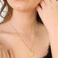 Gold Fortuna Roman Coin Necklace