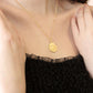 Gold Fortuna Roman Coin Necklace